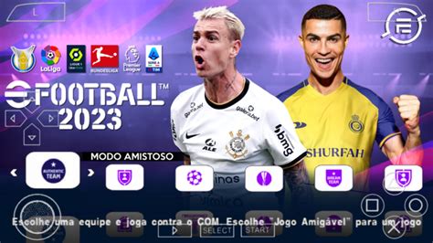 EFOOTBALL PES 2023 PPSSPP V EUROPEUS BRASILEIRÃO ATUALIZADO NOVAS