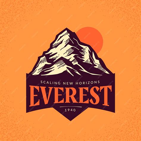 Free Vector Hand Drawn Everest Logo Design