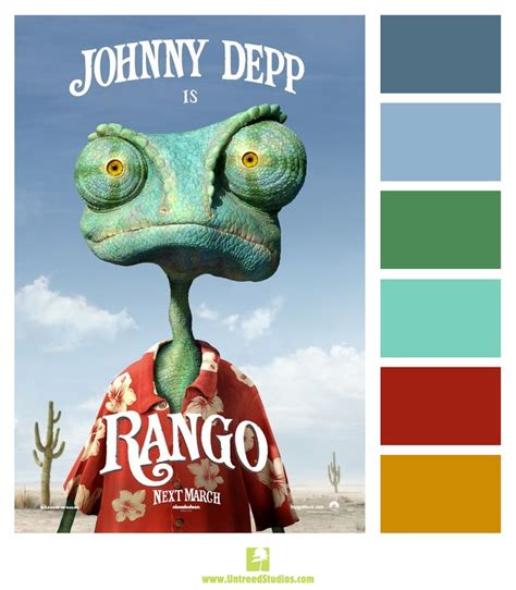 Color Palette Based On The Movie Poster For Rango