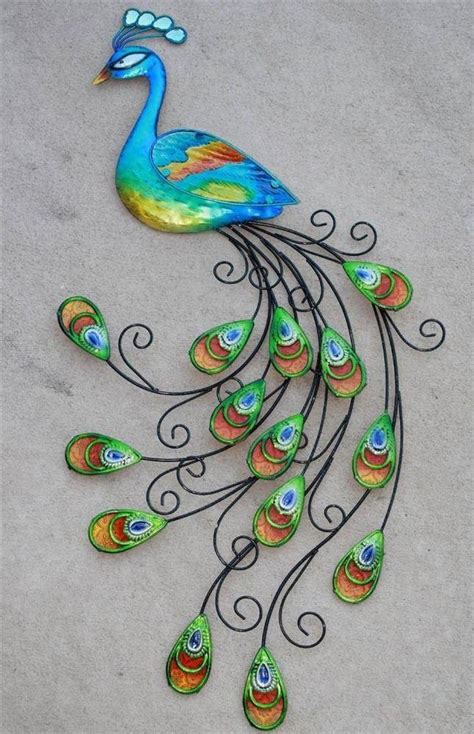 Metal Peacock Wall Art Wall Art Ideas