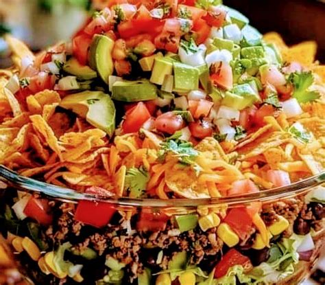 7 Layer Taco Salad Full Recipe