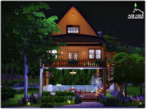 The Sims Resource Wooden Cabin No Cc Nb