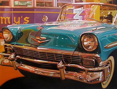 Cuadros pinturas oleos Galería de Carros Pintura en Fotorrealismo