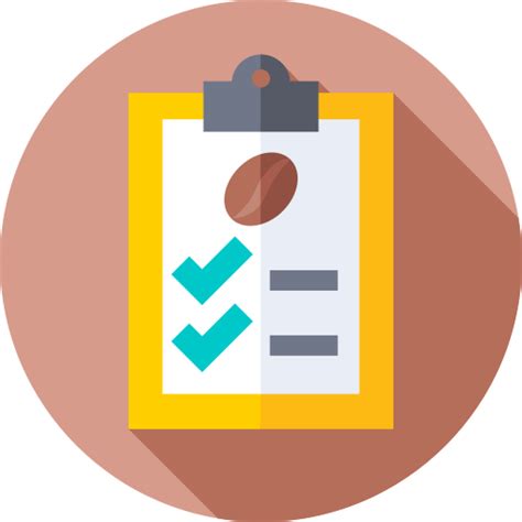 Checklist Flat Circular Flat Icon