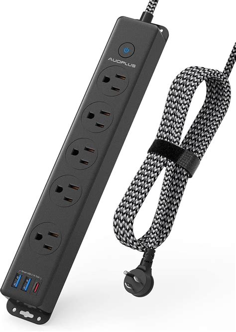 Amazon Surge Protector Power Strip With Usb C Ports Ft Braided