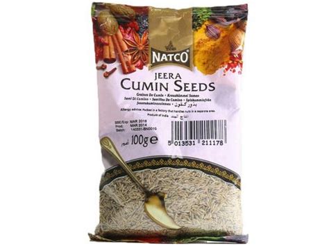 Natco Cumin Seeds 100g Bag Myjam Food