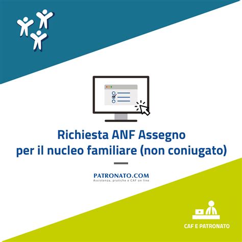 Richiesta ANF Assegno Nucleo Familiare Non Coniugato Patronato