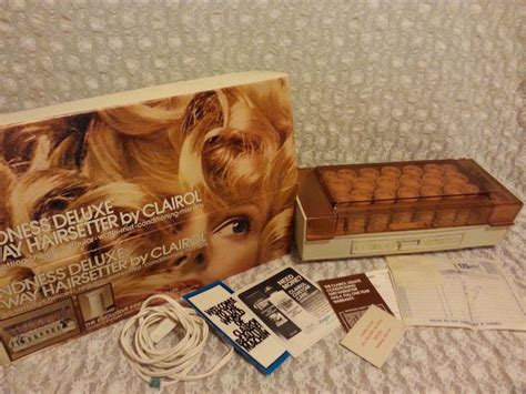 CLAIROL KINDNESS DELUXE WAY HAIRSETTER HOT ROLLERS DRY OR STEAM VINTAGE CLAIROL