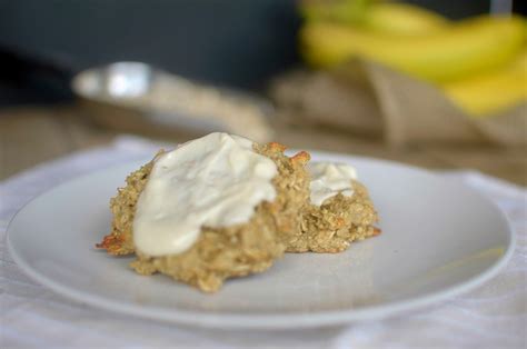 Vegan Soft Baked Banana Maple Oatmeal Cookies High Protein Gluten