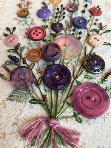 Pin By Shorty Arsy On Pressed Flowers Button Art Button Crafts