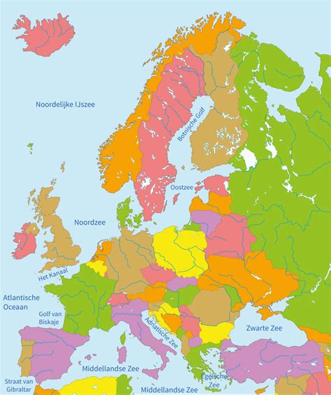 Topografie groep 7 Wateren en gebergten in Europa Zeeën en meren