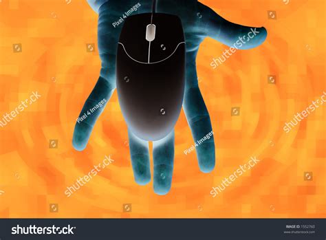 Hand Computer Mouse Information Technology Era Stock Photo 1552760