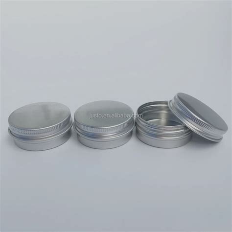 15ml Aluminum Round Tins Screw Top Cans Metal Tins With Lids Travel Storage Jars Storage