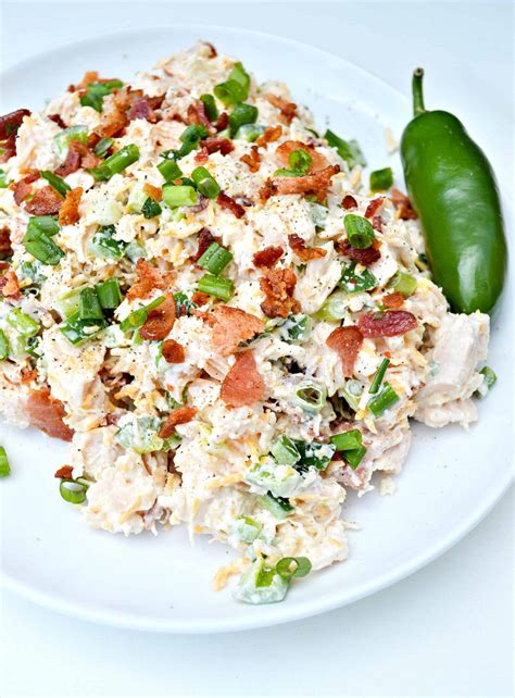 Jalapeno Popper Chicken Salad Easy Low Carb Lunch