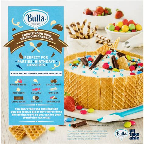 Bulla Decorate Ice Cream Cake 15l Woolworths