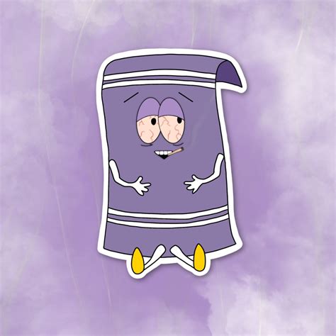 South Parks Towelie High Sticker 2 5 Glossy Etsy Artofit