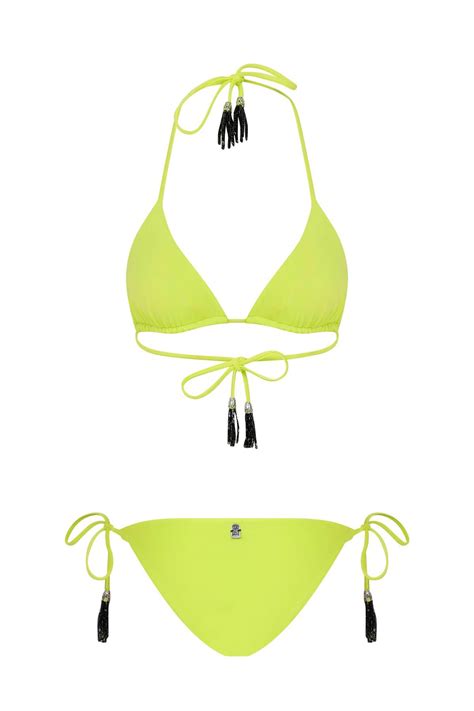 Seben Kocibey Neon Sar Boncuklu Bikini In Formal