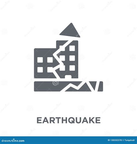 Earthquake Icon From Collection Stock Vector Illustration Of Danger