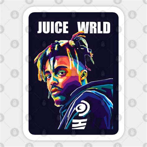 Juice Wrld Wpap Pop Art Juicewrld Sticker Teepublic