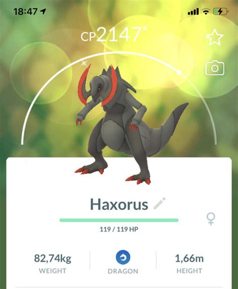 Shiny Haxorus Pokemon Trade Go Same Day Day Pok Mon Axew Fraxure