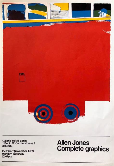 Allen Jones Complete Graphics Poster Galerie Mikro 1969 — Pallant