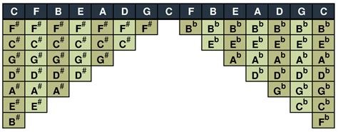 Musical Scales Chart Spinditty