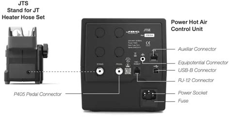 JBC JTSE Power Hot Air Control Unit Instruction Manual