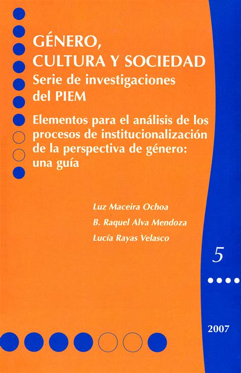 Género Cultura Y Sociedad Núm 5 Elementos Para El Análisis De Los