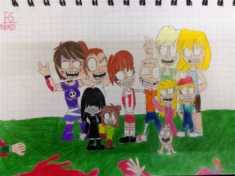 The Loud Sibling Photo Time But As Zombies By Semiskuiz On Deviantart