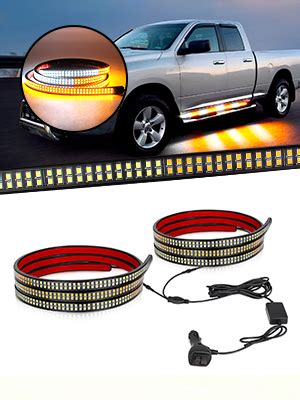 Opl Pcs Inch Amber White Emergency Truck Running Board Strobe