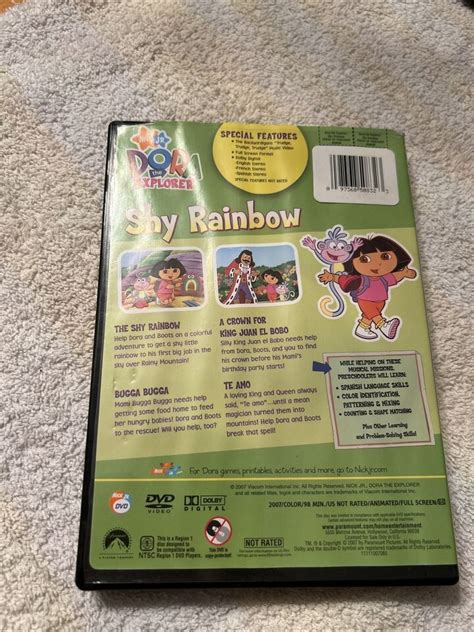 Dora The Explorer Shy Rainbow Dvd Checkpoint Ebay