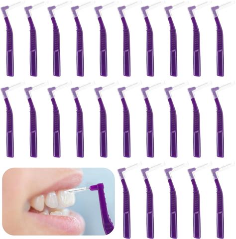 Prasacco 25 Pcs Interdental Brush Dental Brushes For