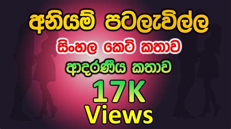 අනයම පටලවලල sinhala keti katha keti katha කට කත නව කත