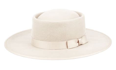 Wholesale Wide Brim Wool Felt Pork Pie Fedora With Grosgrain Band In