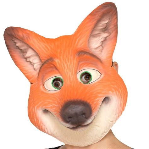 Costume Foam Fox Face Mask Adult Or Child Size Cappels