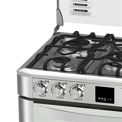 COCINA A GAS INOX 76 CM MABE 5 HORNILLAS Mayepsa