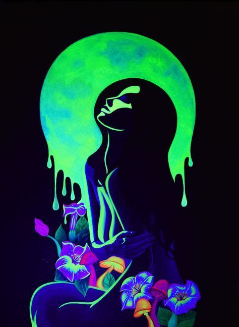 Painting Ideas On Canvas Trippy 28 Ideas For 2019 Neon Art Painting