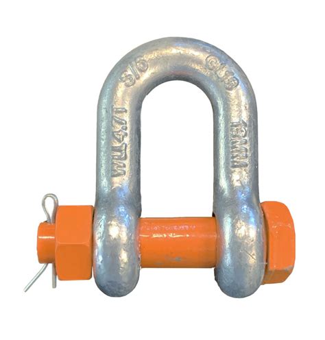 Grade S Alloy Steel Safety Pin Dee Shackles 25mm