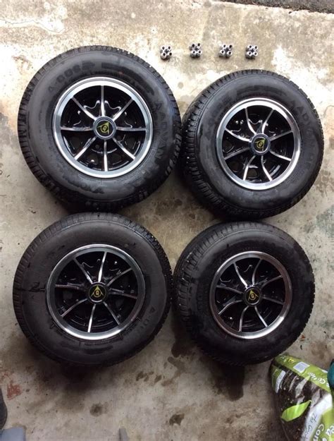 Dunlop D1 10” Alloys Wheels Set Of 4 With Yokohoma Tyres In