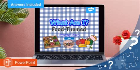 What Am I Food Themed Guessing Game Powerpoint Puzzles