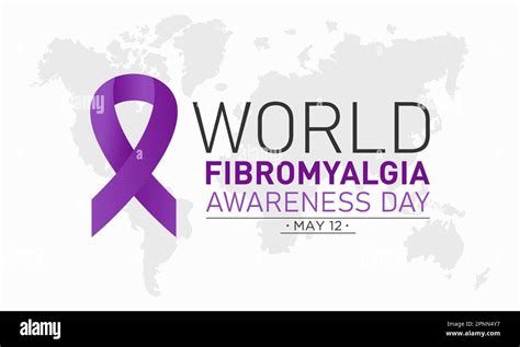 World Fibromyalgia Awareness Day May Vector Illustration On The