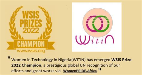 Witin Emerges Wsis Prize 2022 Champion” Women In Tech In Nigeria