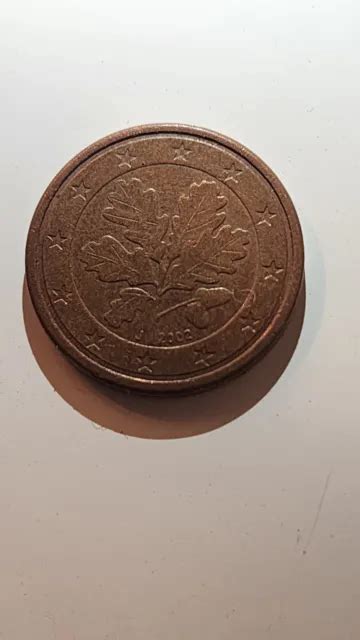 PIÈCE DE 1 Centime d euro Allemande une pièce Rare de 2002 avec la