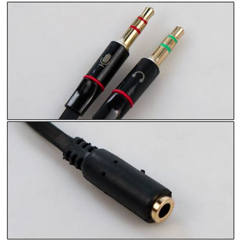 Taffware Splitter Audio Jack Female Ke Dual 3 5mm Male Mic Hear L43