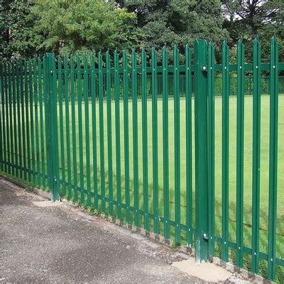 M High Powder Coating Galvanized Palisade Fencing D Section Pale