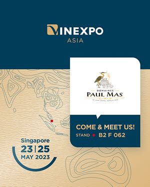 Vinexpo Asia 2023 Les Domaines Paul Mas