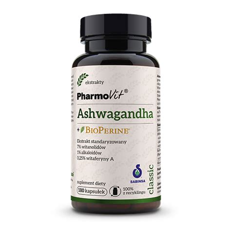 Ashwagandha Bioperine® 180 Caps Classic Pharmovitpl