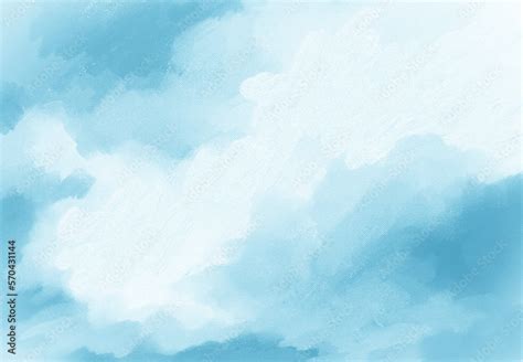 Impressionistic Monotone - Blue Cloudscape - Digital Painting ...