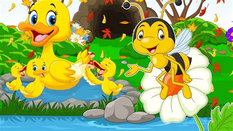 Honey Bees Five Little Ducks Children Rhymes And Kids Songs Bee