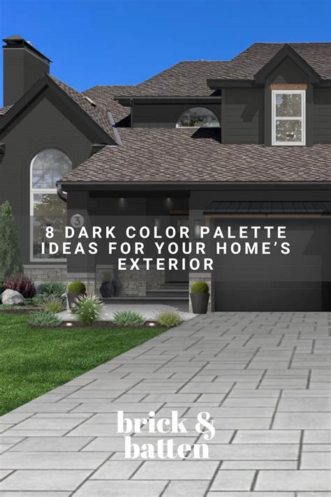 8 Dark Color Palette Ideas For Your Homes Exterior Brickandbatten